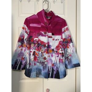 Dolcezza Women's Jacket/ Top Size Small Multi Color